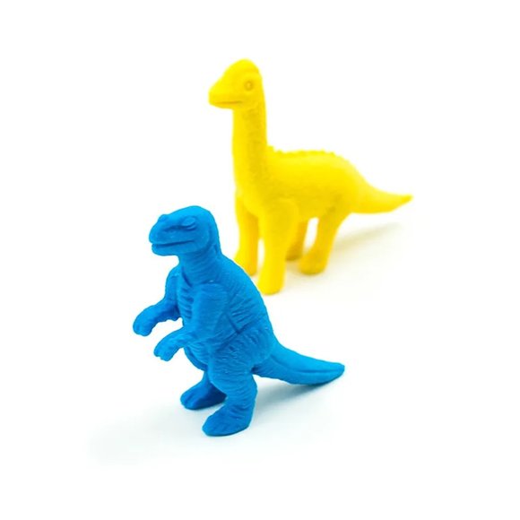 Dinosaur Cartoon Pencil Eraser Set for School Kids - Picture 5 of 11